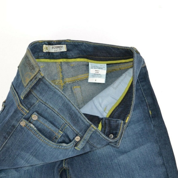 Rosner Gold Star Boot Cut Blue Jeans, Medium Wash Stretch Denim Size 2 - Picture 7 of 8